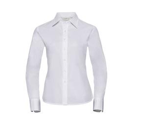 Russell Collection JZ16F - Langarmshirt Klassisch Twill-Hemd