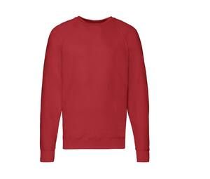 Fruit of the Loom SC360 - Herren Raglan Sweatshirt Rot