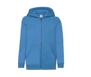 Fruit of the Loom SC379 - Kinder Kapuzen-Sweatjacke (62-045-0) Azure Blue