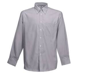 Fruit of the Loom SC400 - Oxford-Herrenhemd Oxford Grey