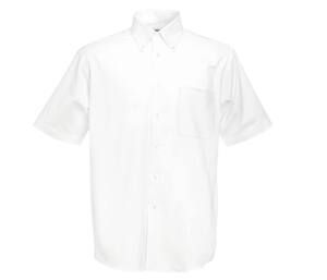 Fruit of the Loom SC405 - Oxford-Hemd mit kurzen Ärmeln (62-112-0) Weiß