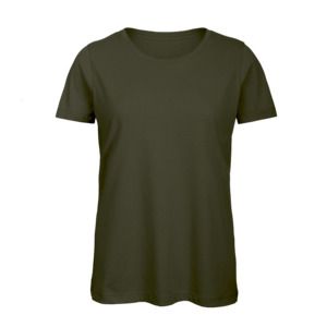 B&C BC02T - Damen T-Shirt aus 100% Baumwolle  Urban Khaki
