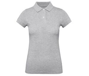 B&C BC401 - Damen Polo T-Shirt Heather Grey