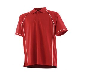 Finden & Hales LV370 - cooles Plus® atmungsaktives Polo -Hemd Red/White