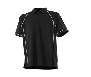 Finden & Hales LV370 - cooles Plus® atmungsaktives Polo -Hemd Schwarz / Weiß
