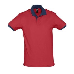 SOL'S 11369 - Unisex Poloshirt Kurzarm Prince Red/French Navy