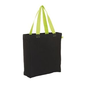 SOL'S 01672 - Shopping Tasche Lenox Black/Neon Lime