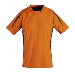 SOL'S 01638 - Fein Gearbeitetes Kurzarm Shirt FÜr Erwachsene Maracana Orange / Black