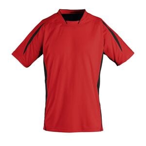 SOL'S 01638 - Fein Gearbeitetes Kurzarm Shirt FÜr Erwachsene Maracana Red / Black