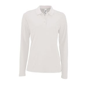 SOL'S 02083 - Damen Poloshirt Langarm Perfect Lsl Weiß