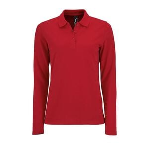 SOL'S 02083 - Damen Poloshirt Langarm Perfect Lsl Rot