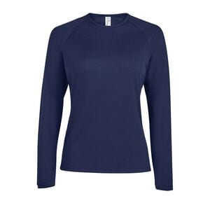 SOL'S 02072 - Damen Sport T Shirt Langarm Sporty Lsl  French Navy