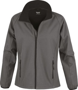 Result R231F - Damen Bedruckbare Softshelljacke Charcoal/Black