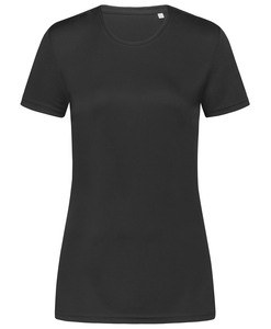 Stedman STE8100 - Rundhals-T-Shirt für Damen Interlock Active-Dry Black Opal