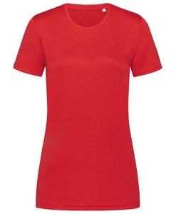 Stedman STE8100 - Rundhals-T-Shirt für Damen Interlock Active-Dry Crimson Red