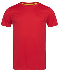 Stedman STE8400 - Rundhals-T-Shirt für Herren Active-Dry Crimson Red