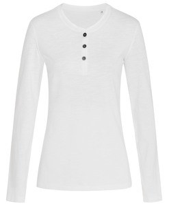 Stedman STE9580 - Langarm-Shirt mit Knöpfen für Damen Sharon