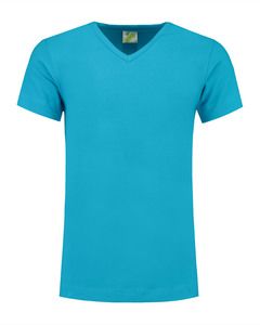 Lemon & Soda LEM1264 - T-Shirt V-Ausschnitt Baumwolle/Elastik für Ihn Türkis