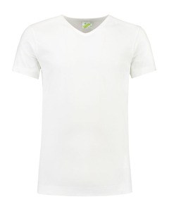 Lemon & Soda LEM1264 - T-Shirt V-Ausschnitt Baumwolle/Elastik für Ihn Weiß