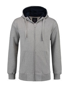 Lemon & Soda LEM3225 - Schwerer Pullover Kapuzenjacke für Ihn Grey Heather