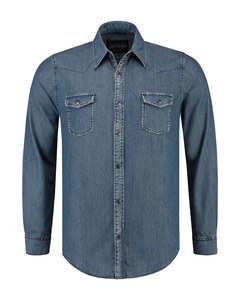 Lemon & Soda LEM3960 - Denim Shirt LS für ihn Blue Denim