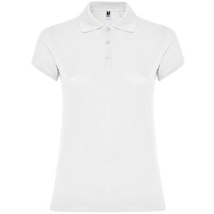 Roly PO6634 - STAR WOMAN Talliertes-Poloshirt mit kurzen Ärmeln Weiß