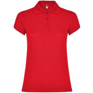 Roly PO6634 - STAR WOMAN Talliertes-Poloshirt mit kurzen Ärmeln Rot