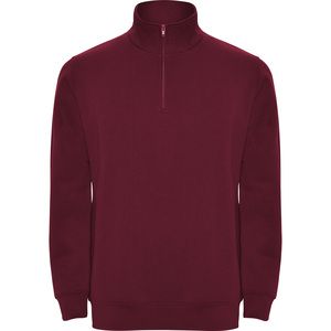 Roly SU1109 - ANETO Sweatpulli mit halb Zip Ton-in-Ton und Stehkragen Garnet