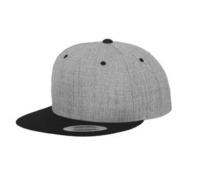 Flexfit 6089MT - Zweifarbige Snapback-Kappe Heather Grey/ Black