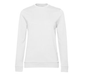 B&C BCW02W - Damen Rundhals-Sweatshirt Weiß