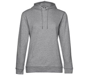 B&C BCW04W - Damen Kapuzenpullover Heather Grey