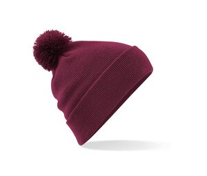 Beechfield BF426 - Mütze mit Pompon Burgundy