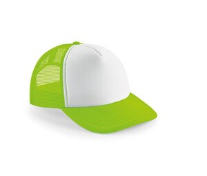 Beechfield BF645 - Vintage Snapback Trucker Cap für Herren Fluorescent Green / White