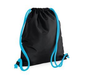 Bag Base BG110 - Premium Gymsac Black/ Surf Blue