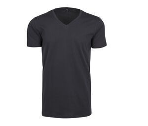 Build Your Brand BY006 - T-Shirt mit V-Ausschnitt 140 Navy