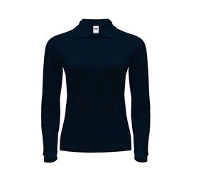 JHK JK216 - Langärmeliges Frauen Polo 200 Navy