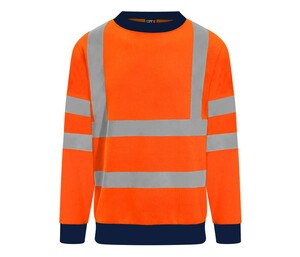 PRO RTX RX730 - High Visibility Sweatshirt Hv Orange / Navy