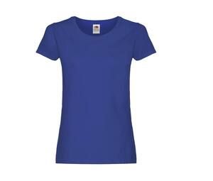 Fruit of the Loom SC1422 - Frauen rundes Nacken-T-Shirt Royal Blue