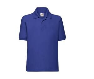 FRUIT OF THE LOOM SC3417 - Kinder Polo T-Shirt  Royal Blue