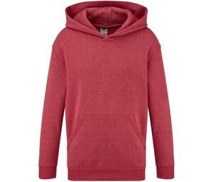 Fruit of the Loom SC371 - Kinder Hoodie Vintage Heather Red