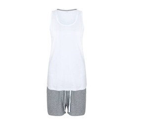 Towel city TC052 - Pyjamas Frau White / Heather Grey