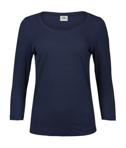 Tee Jays TJ460 - Damen Stretch 3/4 Ärmel T-Shirt Navy