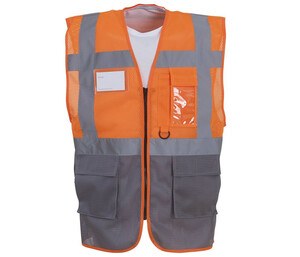 Yoko YK820 - High Visibility Netzweste Hi Vis Orange/Grey