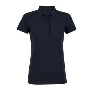 NEOBLU 03189 - Damen-Piqué-Poloshirt mit verdeckter Knopfleiste Owen Damen Bleu léger