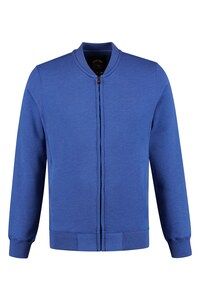 Lemon & Soda LEM3224 - Schwerer Pullover Cardigan Unisex Royal Blue Heather