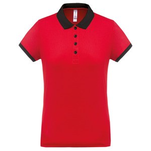 Proact PA490 - Performance Piqué-Polohemd für Damen Red / Black