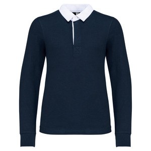 Kariban K214 - Kinder Rugby Polohemd Navy / Weiß