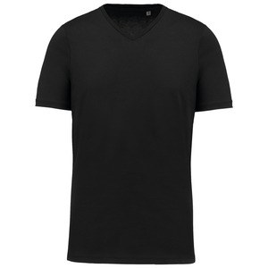 Kariban K3002 - Herren-T-Shirt Supima® mit V-Ausschnitt und kurzen Ärmeln Black