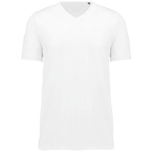 Kariban K3002 - Herren-T-Shirt Supima® mit V-Ausschnitt und kurzen Ärmeln Weiß