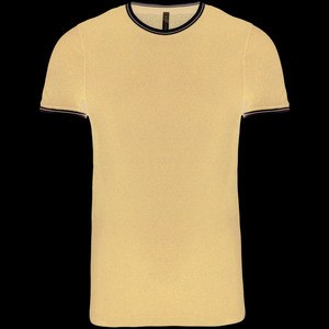 Kariban K373 - Rundhals-T-Shirt aus Piqué für Herren Navy/Off White